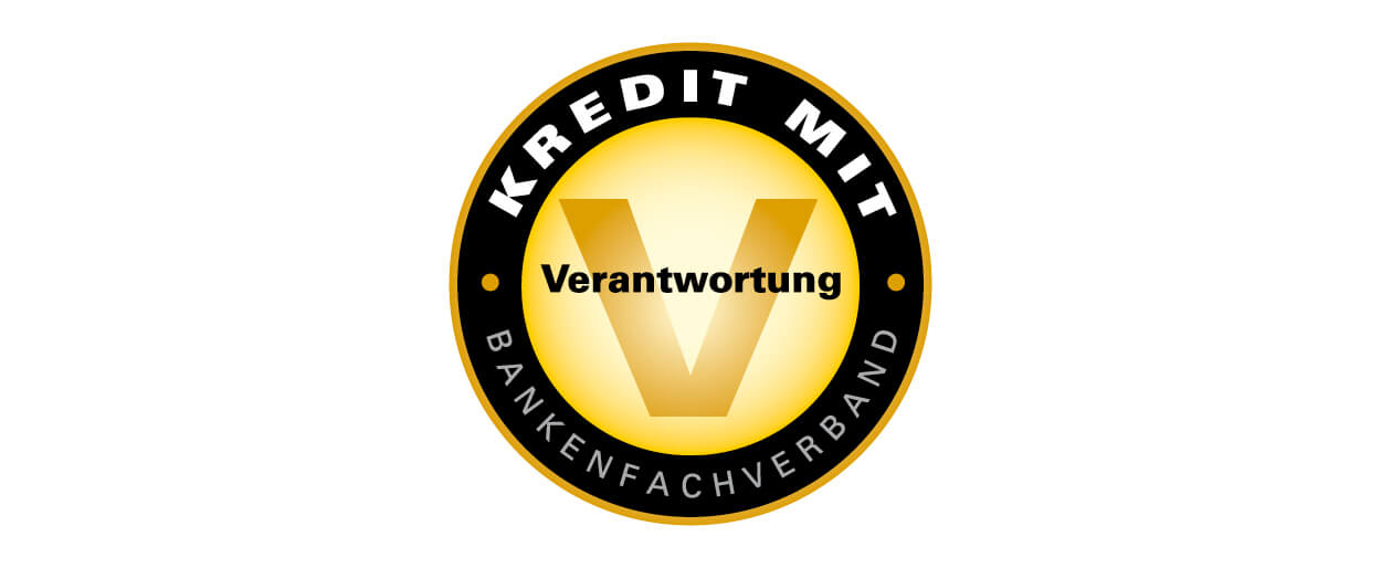 Wir schützen Sie vor Überschuldung Siegel Kredit mit Verantwortung